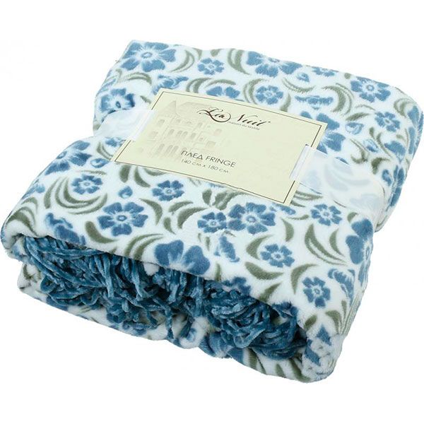 Плед La Nuit Fringe Swirly Floral 140x180 см