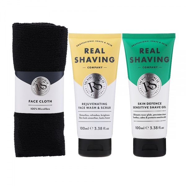 Набор подарочный для мужчин The Real Shaving Company Mens Overnight Skin and Shave Essentials Gift Set 380