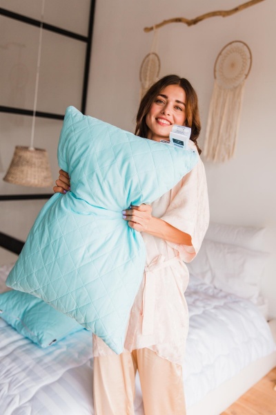 Подушка бавовняна 1291 Valentino висока 50х70 см (2200001538047) MirSon