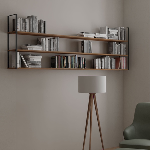 Кронштейн для полиць Valore Потрійний прямокутник Loft SB-TR-28