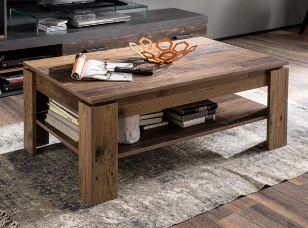 Стол журнальный Indy 118 олд стайл темный 1102x652x470мм Accord