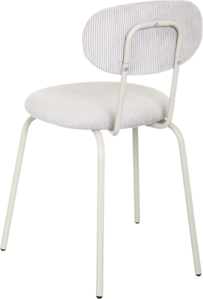 Стул Smile velvet бежевый / белый