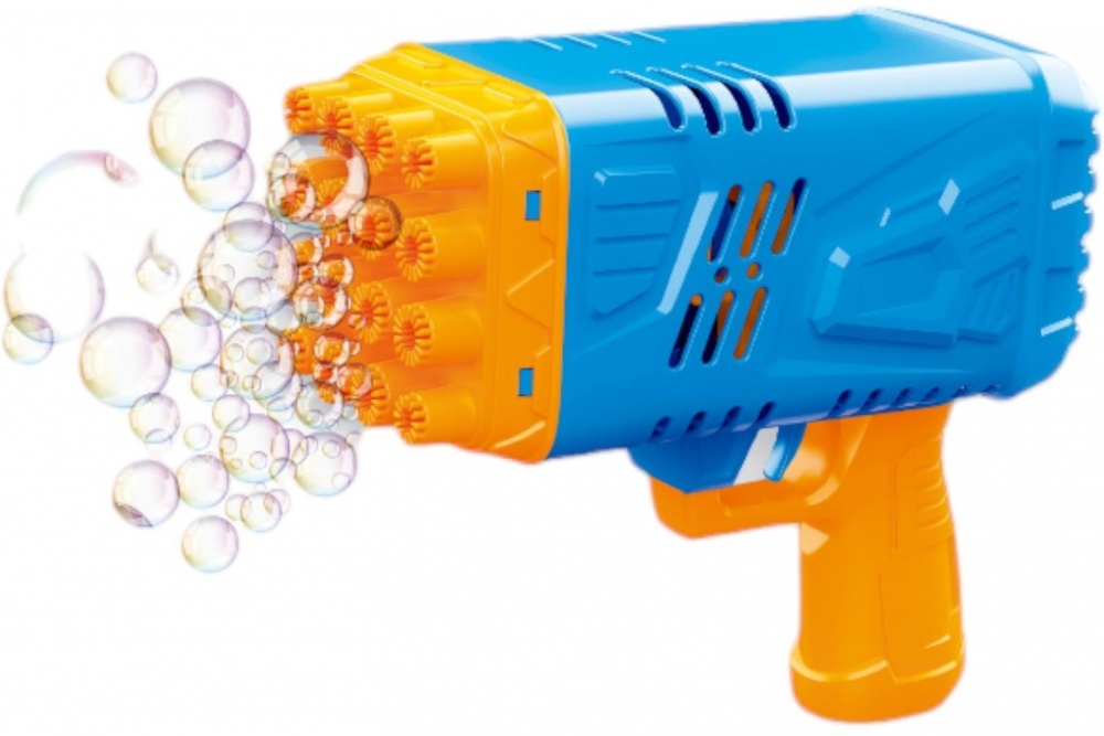 Мильні бульбашки MERX Limited бластер з LED,рідина 55 мл TM JIEHAO 15.5x7.5x14.5 см MX0445642