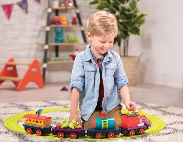 Игровой набор Battat с железной дорогой Баттатоэкспресс моторизированный BX1742Z