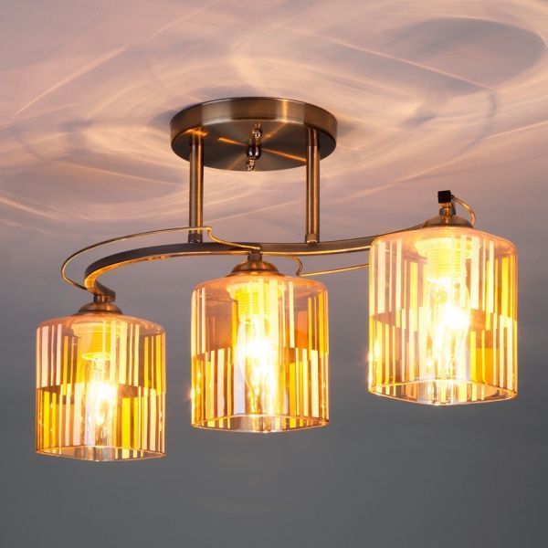 Люстра потолочная Strotskis Susan 30124/3 3x60 Вт E27 античная бронза 