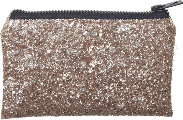 Косметичка 11х18 см золотистый 