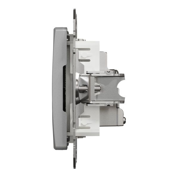 Розетка TV оконечная Schneider Electric Sedna Design без шторок без крышки алюминий SDD113471
