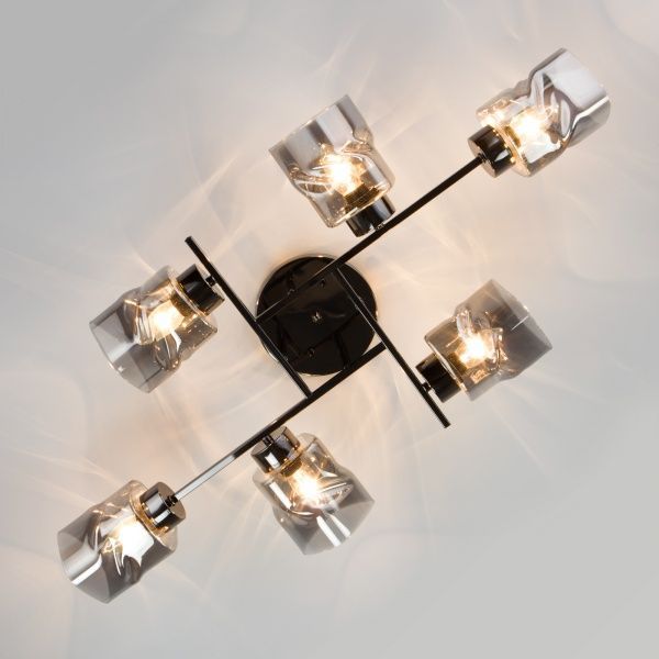 Люстра потолочная Hilari 6x40 Вт E27 черный жемчуг 30165/6 