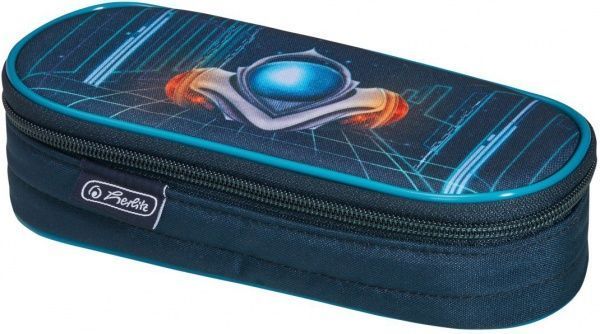 Пенал-бокс Case Flap Space Car 50033089 Herlitz сине-голубой