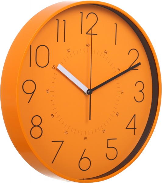 Часы настенные Flash оранжевый d31,5 см O52096 Optima