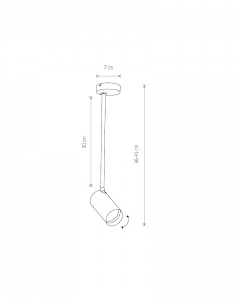 Спот Nowodvorski Mono Long 1x10 Вт GU10 білий/золото 7671 
