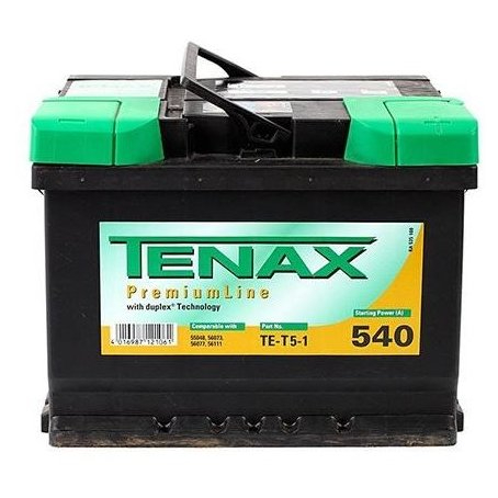 Акумулятор автомобільний TENAX PREMIUM 60Ah 540A 12V «+» праворуч (TE-Т5-2)