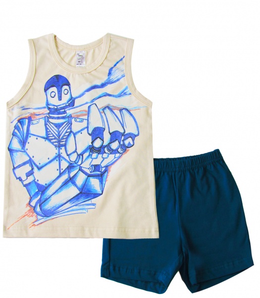 Піжама для хлопчиків Smil р.116 молочний із синім 104514 