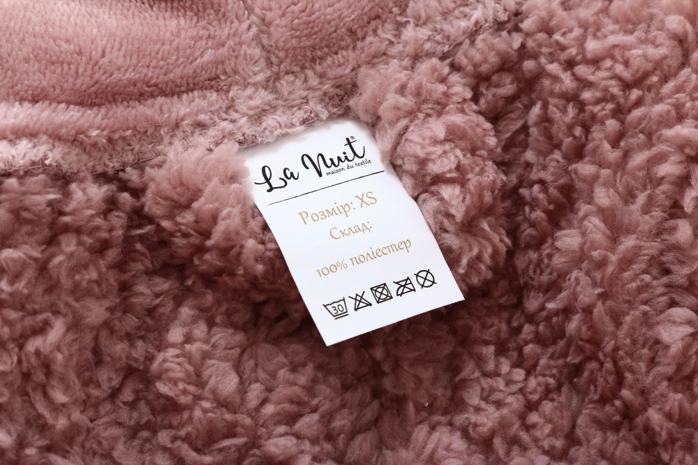 Халат женский La Nuit с капюшоном Medina р. M розовый