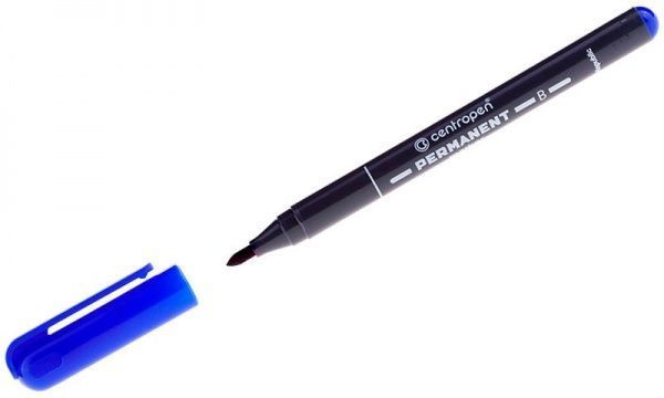 Маркер перманентний Centropen 13043 синій 