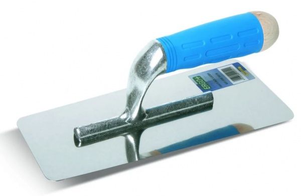 Шпатель з нержавіючої сталі для нанесення венеціанської штукатурки та декоративного покриття 24х10см малярний Boldrini