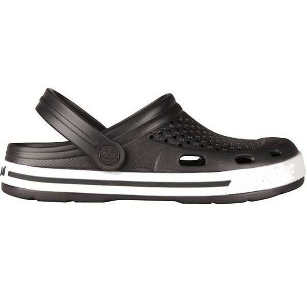 Сабо Coqui Lindo 6413-100-2432 р. 40 темно-серый с белым