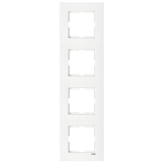 Рамка чотиримісна Viko Karre вертикальна білий 90960223