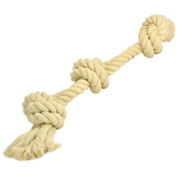 Игрушка для собак Лорі Канат 50 см 3 узла 050/3