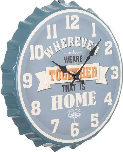 Годинник настінний кришка Home 30х30х4,5 см
