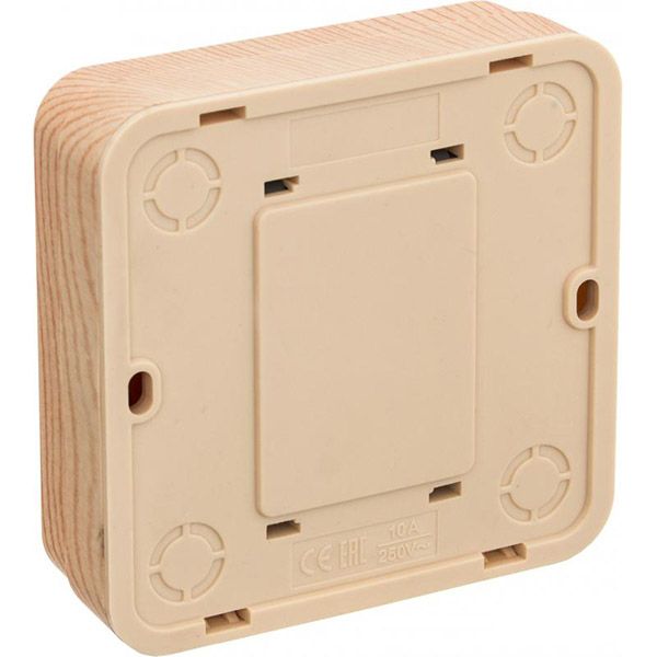 Вимикач одноклавішний Underprice IP20 без підсвітки сосна BD-SWP.MZ20G1W1-Pine