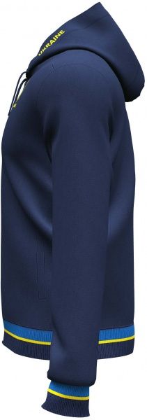 Джемпер форми збірної України 2021 Joma FED. FUTBOL UCRANIA ZIP-UP HOODIE AT102378A339 р. 2XL темно-синій