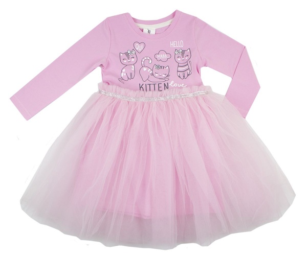 Сукня Luna Kids з фатином/з довгим рукавом р.122 рожевий 