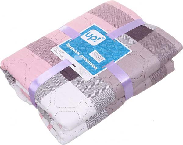 Покрывало Milan 210x240 см UP! (Underprice) розовый с коричневым 