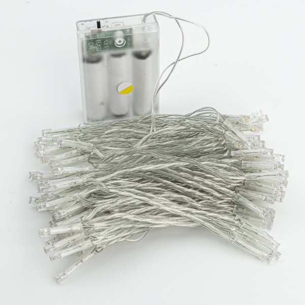 Декоративная гирлянда Altalusse (INL-2401B-100 Warm) встроенный светодиод (LED) 100 ламп 10 м 