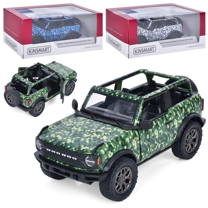Автомодель Kinsmart 1:38 Ford Bronco Camo Edition 2022 KT5445WA