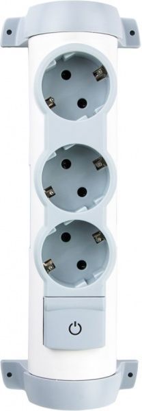 Колодка Legrand Comfort с заземлением 3 гн. серый 694624 