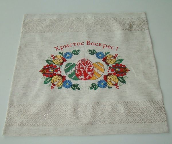 Салфетка Эдельвика пасхальная 428-19/00 42x42 см бежевый 