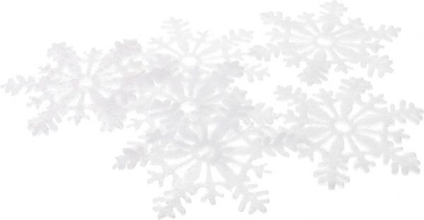 Декорация новогодняя Снежинки 15 см 5 шт. EPI-A0-64070W15 