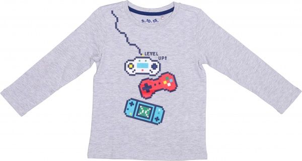 Футболка 5.10.15. 1H3905 р.98 сірий меланж 