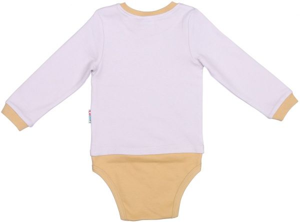 Боді Colibrі з довгим рукавом my little boo р.80 бежевий/солом'яний CLB004 