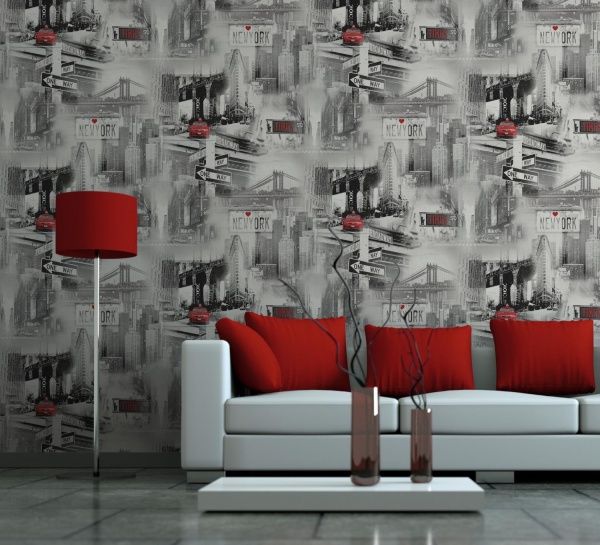 Обои виниловые на флизелиновой основе MEGAPOLIS 9182-19 1,06x10,05 м 