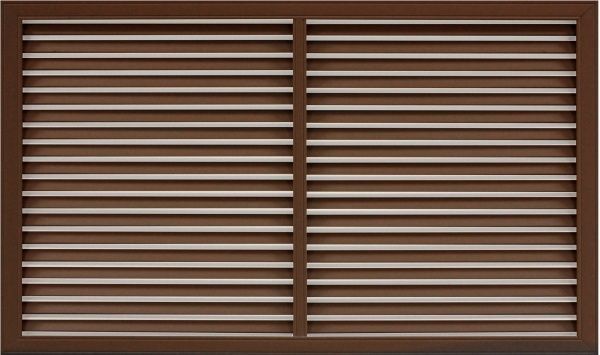 Решітка радіаторна ОМіС 600x900 мм коричнева