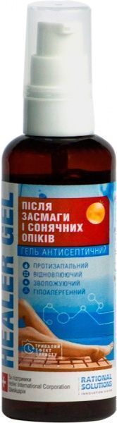 Засіб дезінфекційний Healer після засмаги і сонячних опіків 100 мл