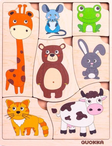 Пазл-вкладыш Quokka логический Кто что съел? (4820217310121)