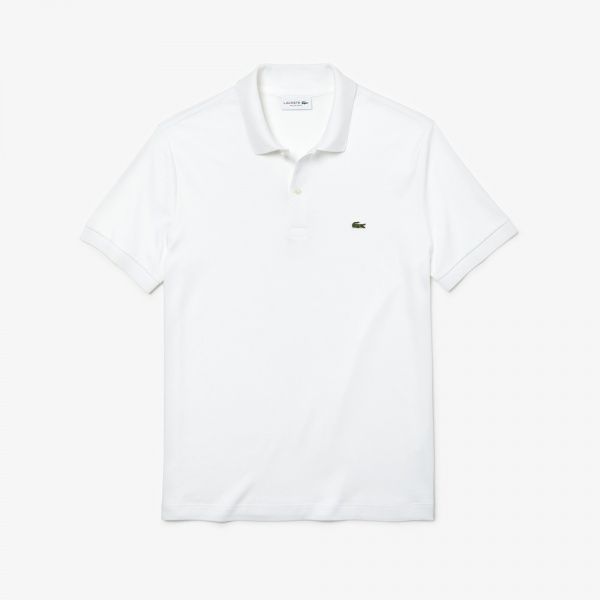 Поло Lacoste SHORT SLEEVED RIBBED COLLAR SHIRT DH2050001 7 білий