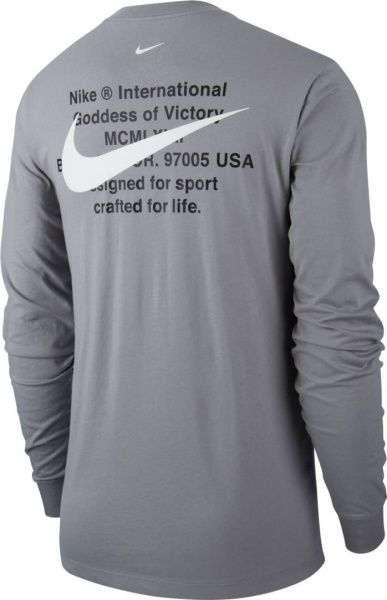 Футболка Nike M NSW SWSH LS TEE CK2259-073 XL сірий