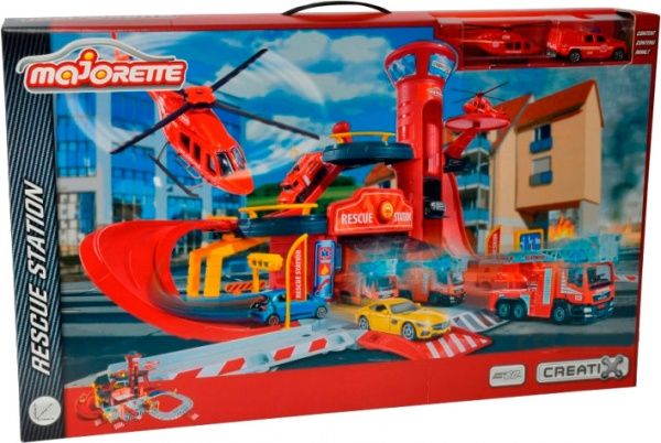 Игровой набор Majorette Спасательная станция с вертолетом и машинкой 2050015