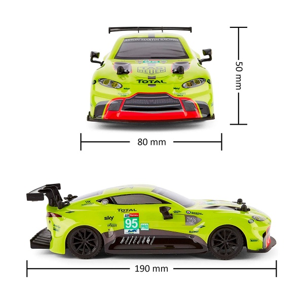 Машинка Aston Martin New Vantage GTE (1:24, 2.4Ghz, зелёный) 1:24 124RAMG