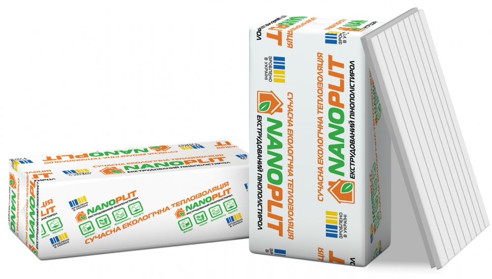 Экструзионный пенополистирол NANOPLIT 1180x580x50мм FAS