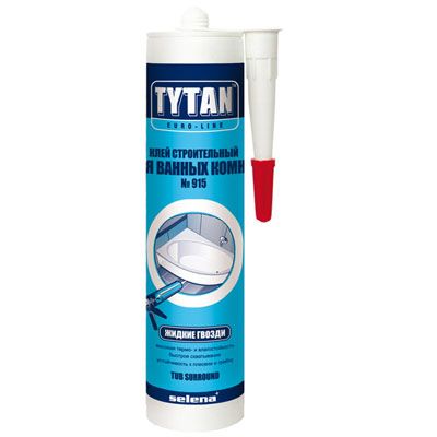 Клей Tytan №915 будівельний для ванних кімнат 370 мл