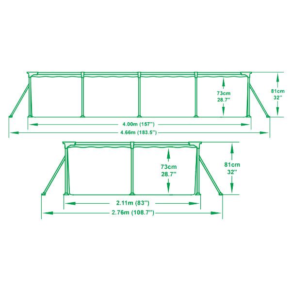 Бассейн каркасный Bestway 56082