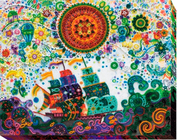 Набір для вишивання бісером на натуральному художньому холсті Шлях до мети AB-492 Абрис Арт 