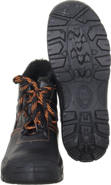 Ботинки рабочие Valtex Кинг с металлическим подноском зимние р.40 черный