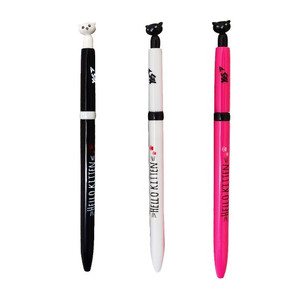Ручка шариковая YES “Hello Kitten”, 0,7 мм, синяя 