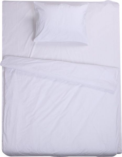 Комплект постільної білизни бавовна відбілена білий 